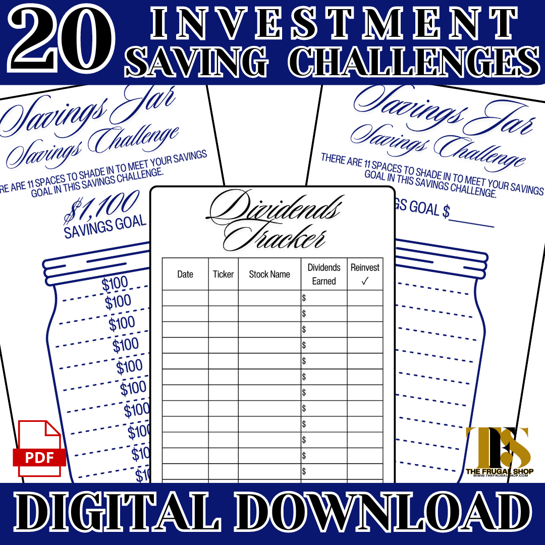 20 Printable Investment Trackers and Savings Challenges