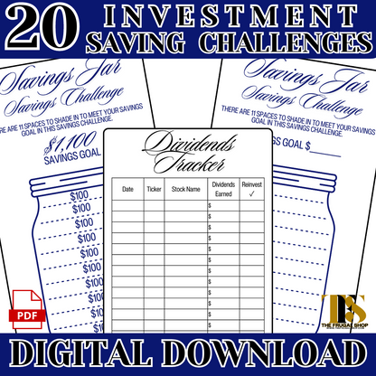 20 Printable Investment Trackers and Savings Challenges