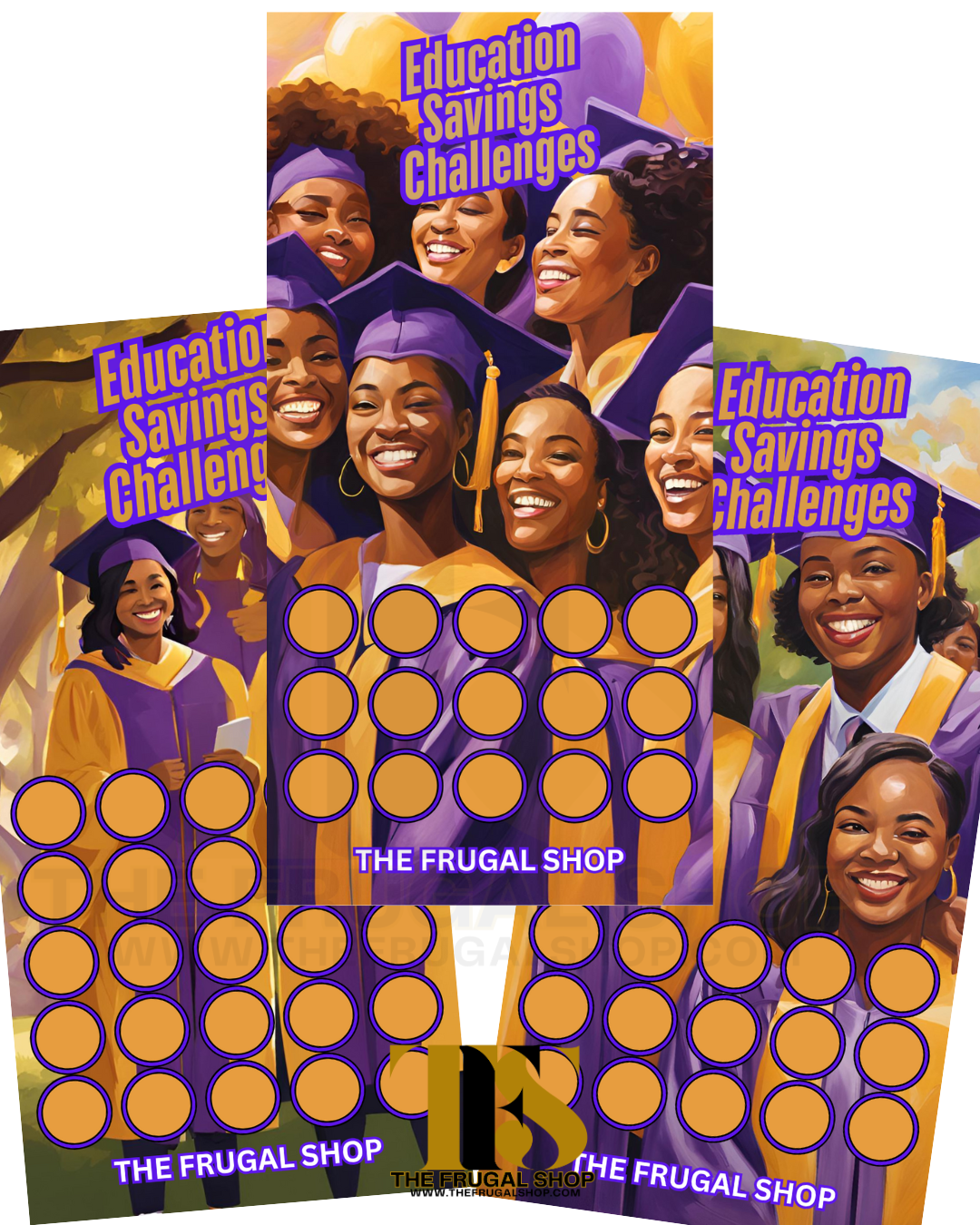 HBCU Savings Challenge – Purple & Gold Edition | Digital Download 🎓💜💛