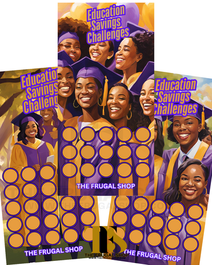 HBCU Savings Challenge – Purple & Gold Edition | Digital Download 🎓💜💛