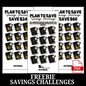 Plan to Save Savings Challenges Bundle - 3 Free Printable Cash Stuffing Challenges