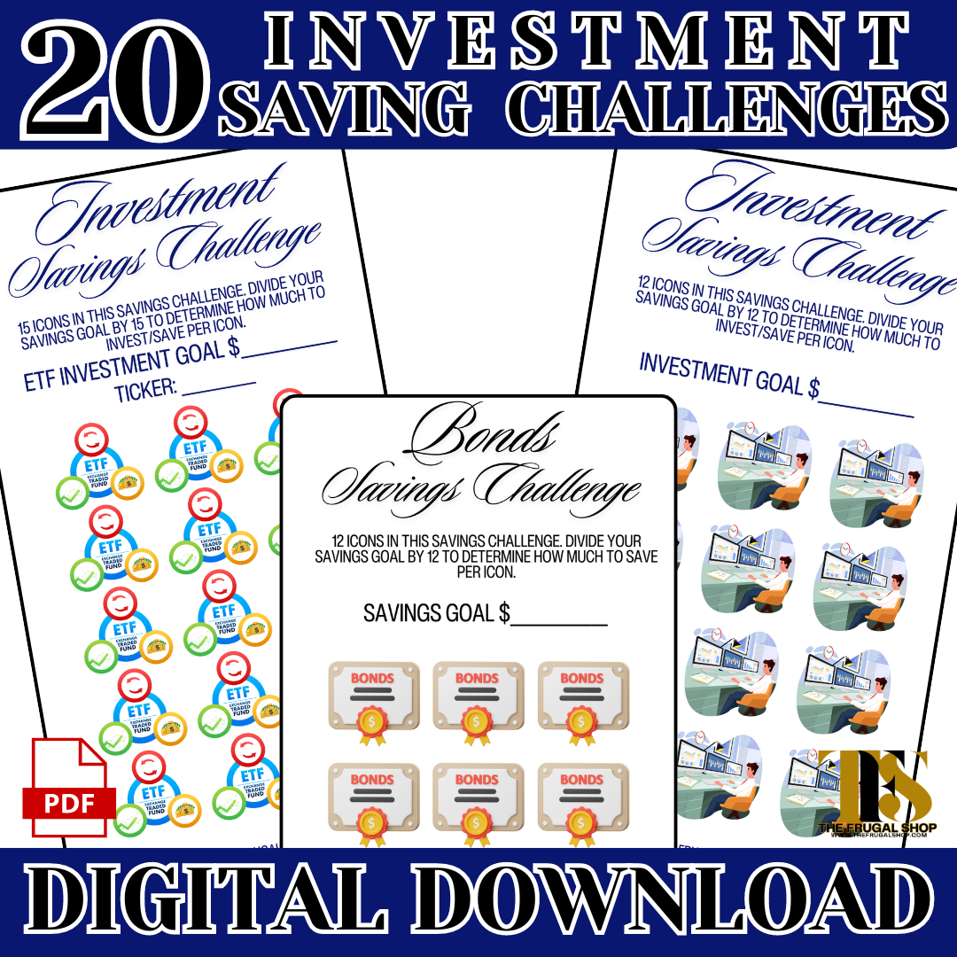 20 Printable Investment Trackers and Savings Challenges