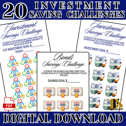 20 Printable Investment Trackers and Savings Challenges