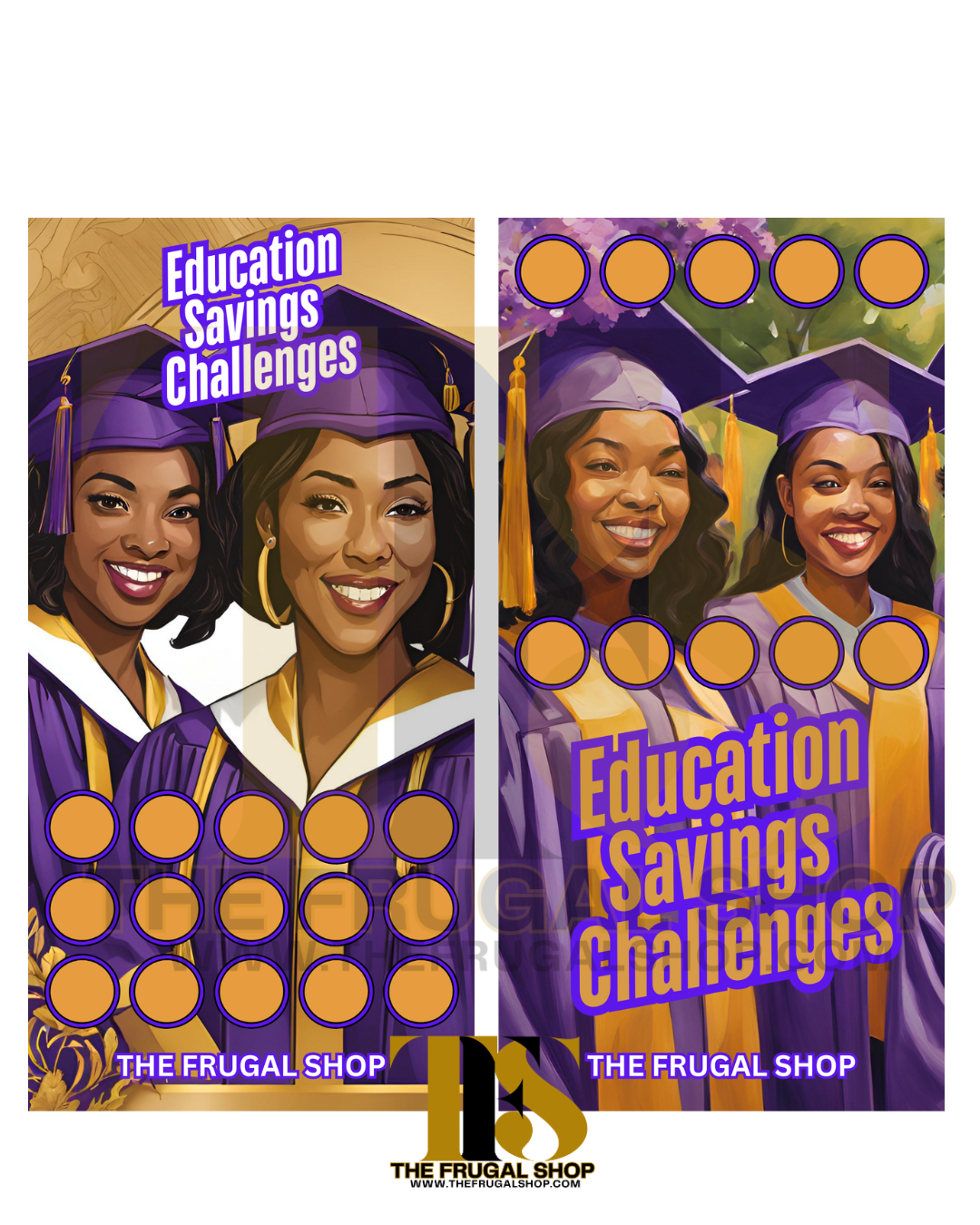 HBCU Savings Challenge – Purple & Gold Edition | Digital Download 🎓💜💛