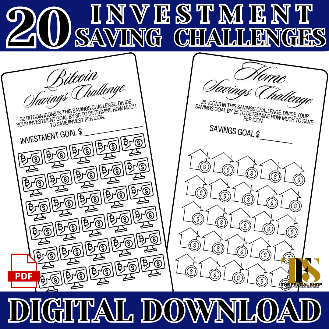 20 Printable Investment Trackers and Savings Challenges