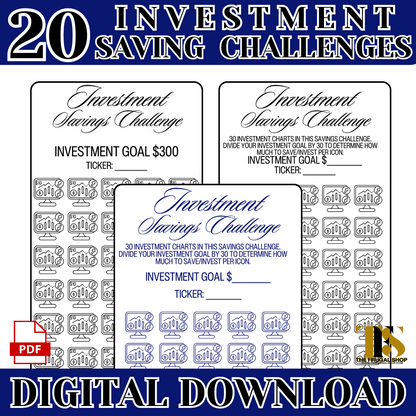 20 Printable Investment Trackers and Savings Challenges