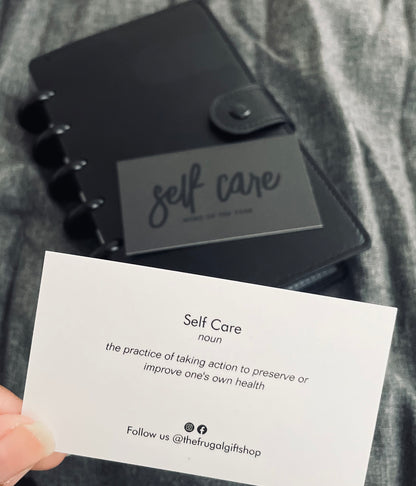 Self Care Word of the Year Planner Card