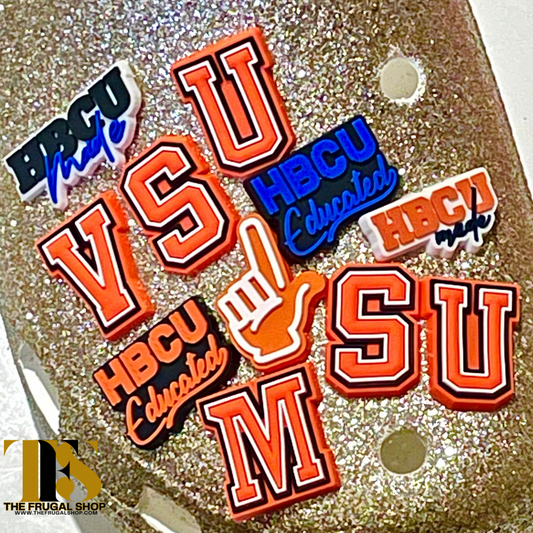 HBCU Shoe Charms - Virginia State University VSU Trojans & Morgan State University MSU