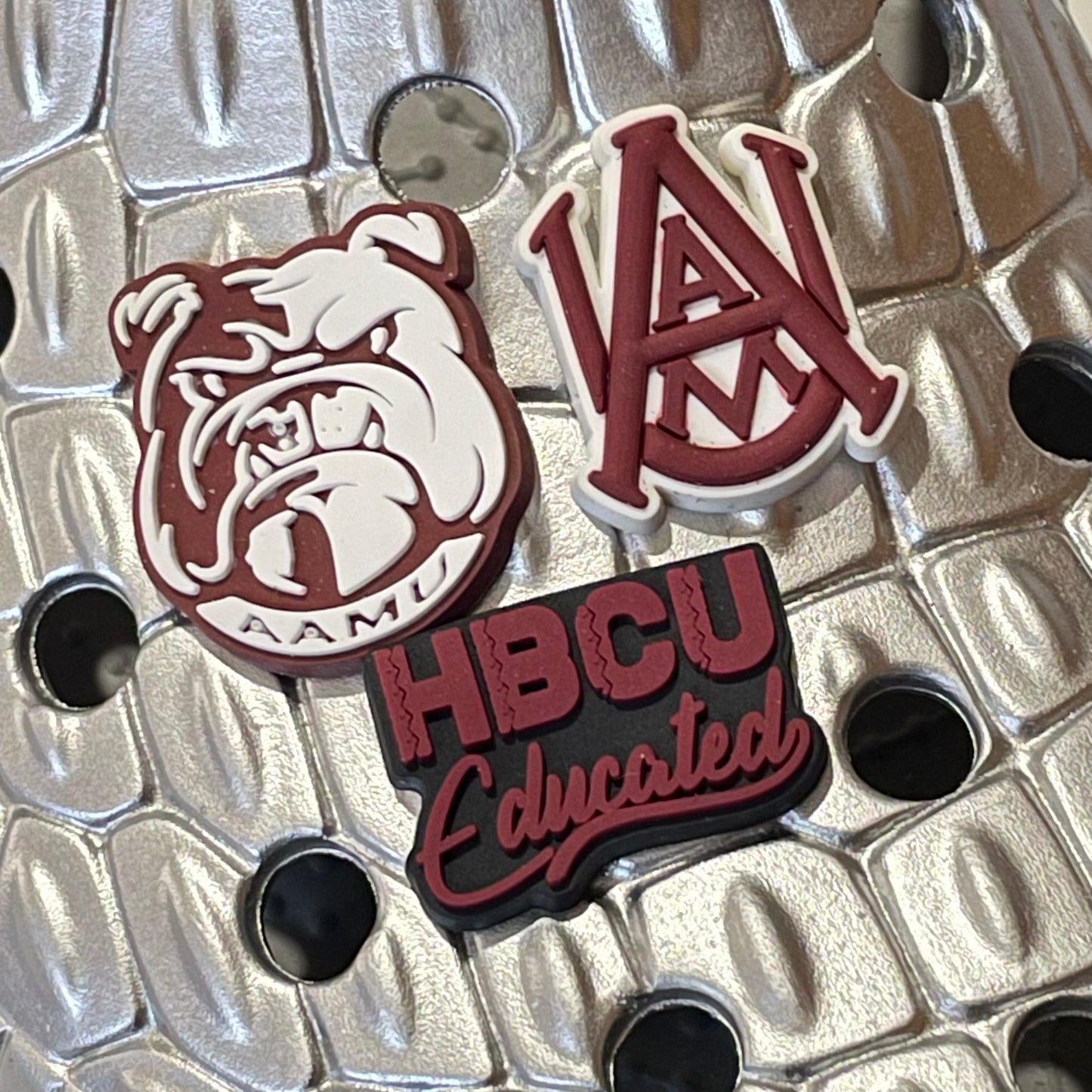 HBCU Shoe Charm - Alabama A&M, Alcorn, Benedict, Miles, Morehouse, Prairie View, Shaw, South Carolina State