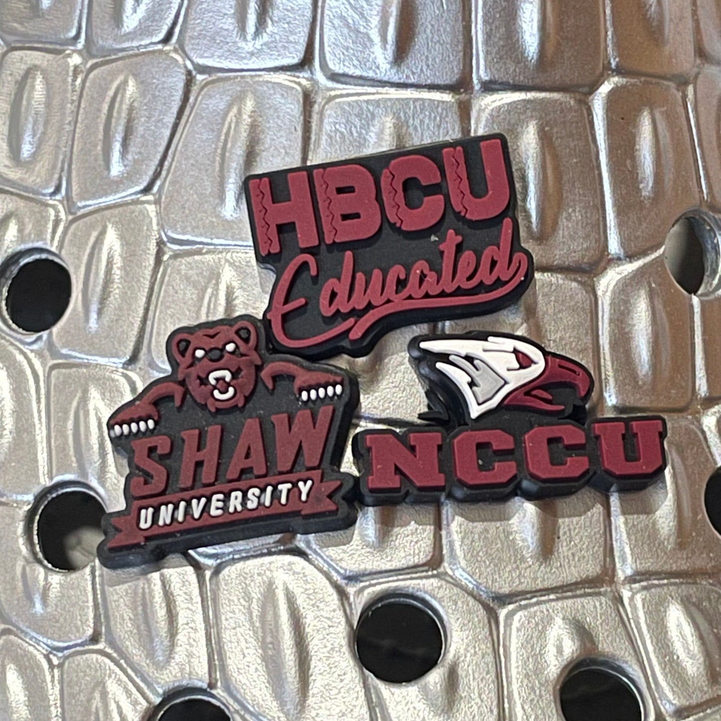 HBCU Shoe Charm - Alabama A&M, Alcorn, Benedict, Miles, Morehouse, Prairie View, Shaw, South Carolina State