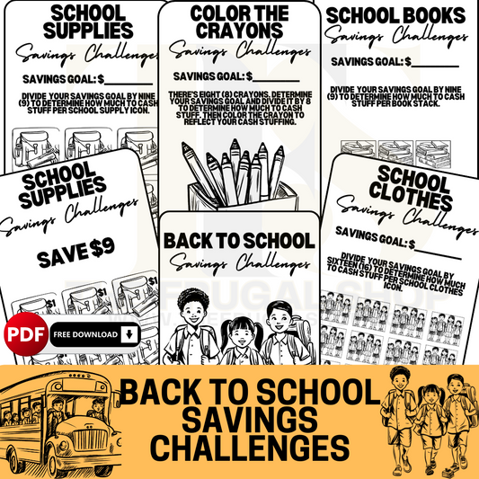 Free Printable Back to School Savings Challenge Bundle