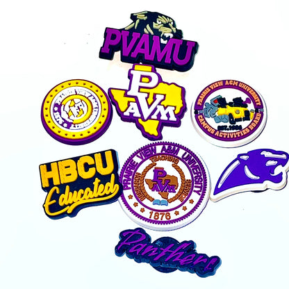 HBCU Shoe Charms - Prairie View A&M University PVAMU