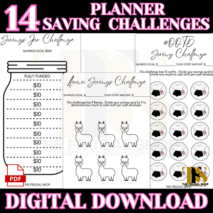 Planner Conference Savings Challenges | Printables