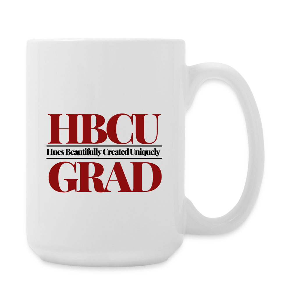 HBCU Grad (Burgundy) Coffee/Tea Mug 15 oz - white