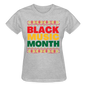 Black Music Month Gildan Ultra Cotton Ladies T-Shirt - heather gray