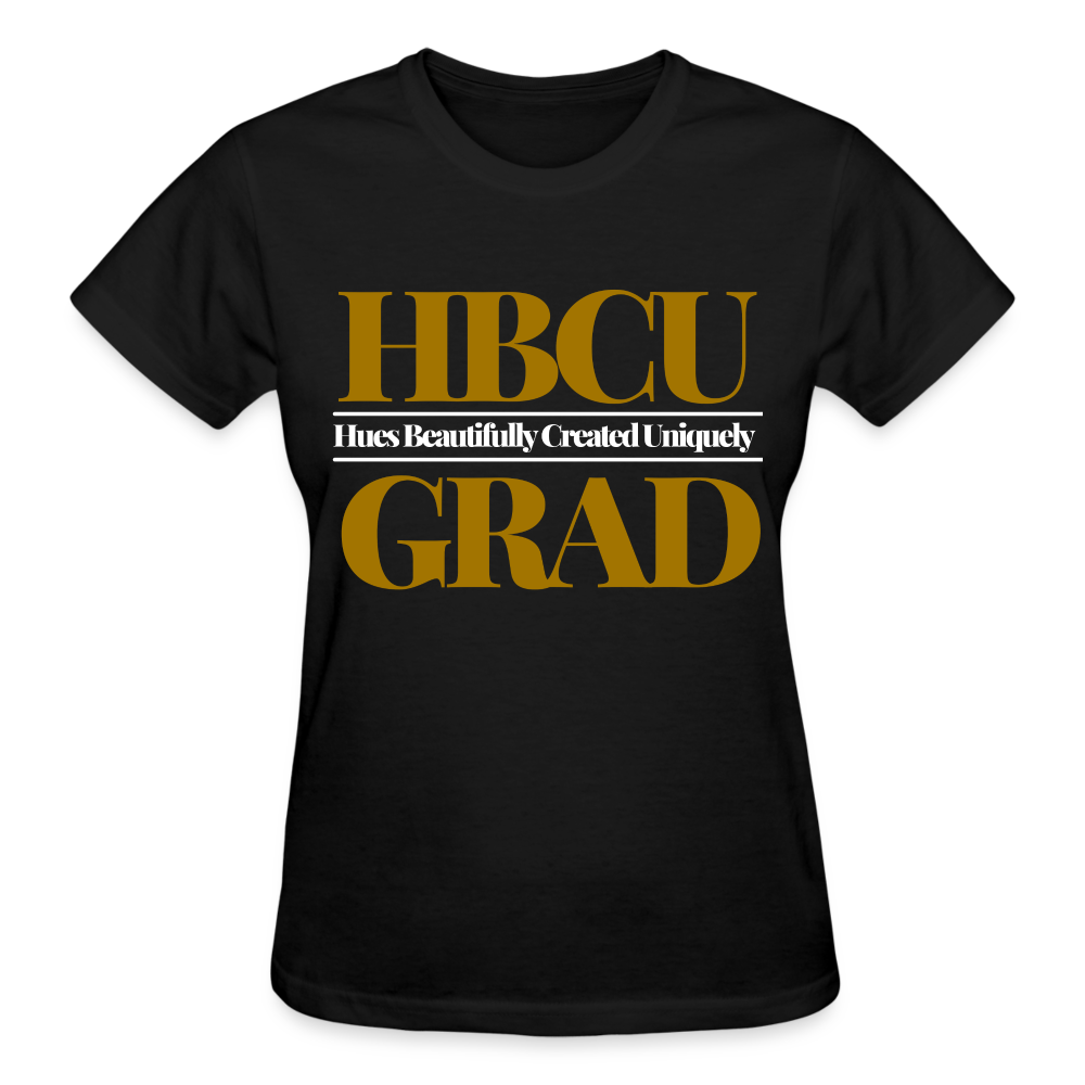 HBCU Gildan Ultra Cotton Ladies T-Shirt - black