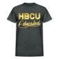 HBCU Educated Gold Gildan Ultra Cotton Adult T-Shirt - deep heather
