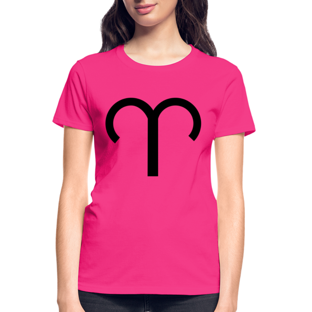 Aries Gildan Ultra Cotton Ladies T-Shirt - fuchsia