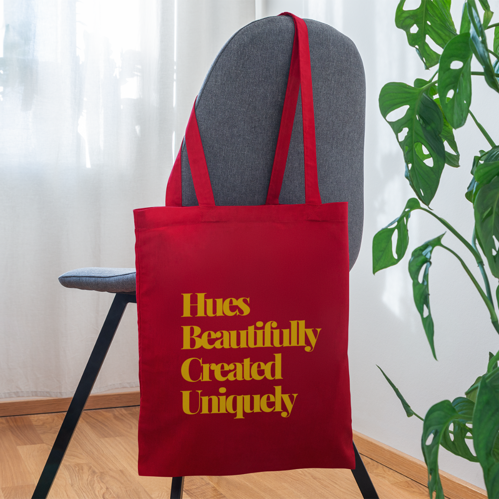 HBCU Hues Beautifully Created Uniquely Tote Bag - red