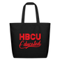 HBCU Educated Eco-Friendly Cotton Tote - black