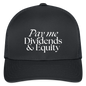Pay Me Dividends & Equity Flexfit Fitted Baseball Cap - charcoal