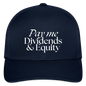 Pay Me Dividends & Equity Flexfit Fitted Baseball Cap - navy