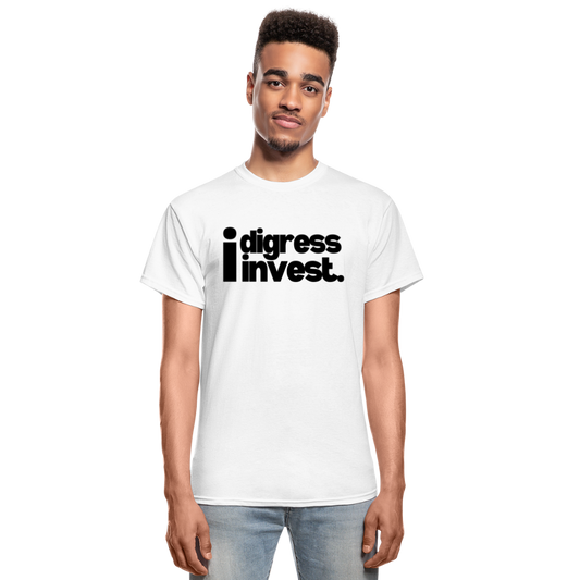 I Digress I Invest Period Ultra Cotton Adult T-Shirt - white