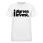 I Digress I Invest Period Ultra Cotton Adult T-Shirt - white