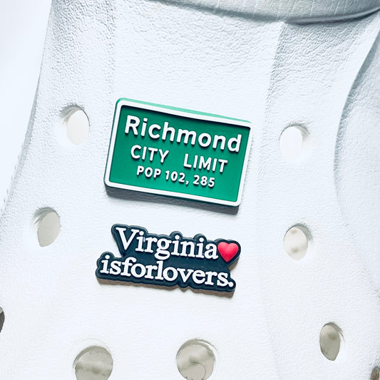 Richmond Virginia Shoe Charms