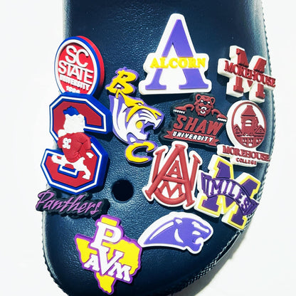 HBCU Shoe Charm - Alabama A&M, Alcorn, Benedict, Miles, Morehouse, Prairie View, Shaw, South Carolina State