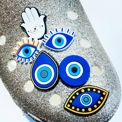 Evil Eye & Hamsa Shoe Charm