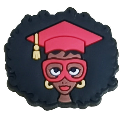 Graduation Graduates Cap & Gown Shoe Charm