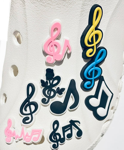 Music Notes Shoe Charm