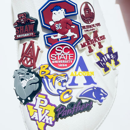 HBCU Shoe Charm - Alabama A&M, Alcorn, Benedict, Miles, Morehouse, Prairie View, Shaw, South Carolina State