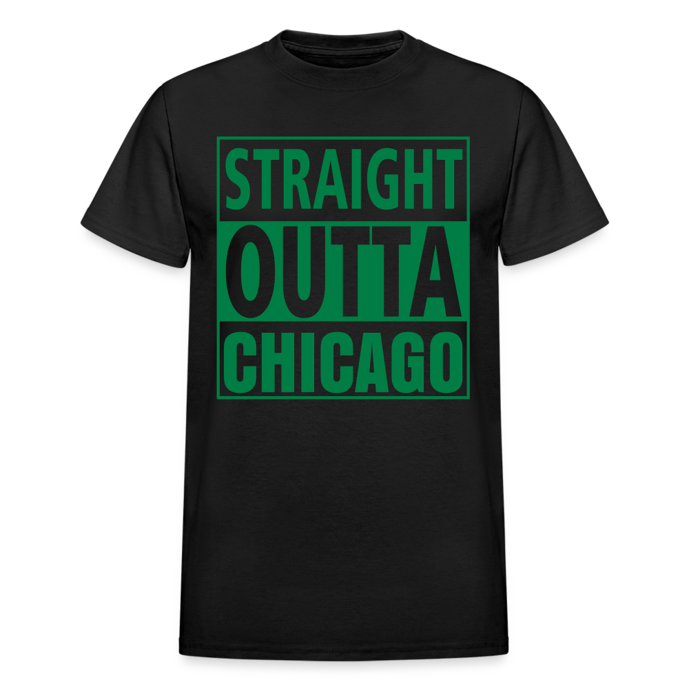 HBCU Straight Outta Chicago State University Gildan Ultra Cotton Adult T-Shirt - black