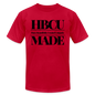 HBCU Hues Beautifully Created Uniquely Made Unisex Jersey T-Shirt by Bella + Canvas - red