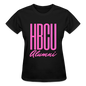 HBCU Alumni Pink Gildan Ultra Cotton Ladies T-Shirt - black